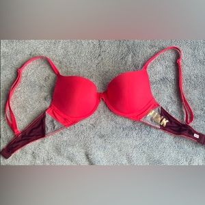 PINK VS💫Neon Pink Lightly Padded T-Shirt Bra